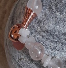 bracelets en quartz rose 